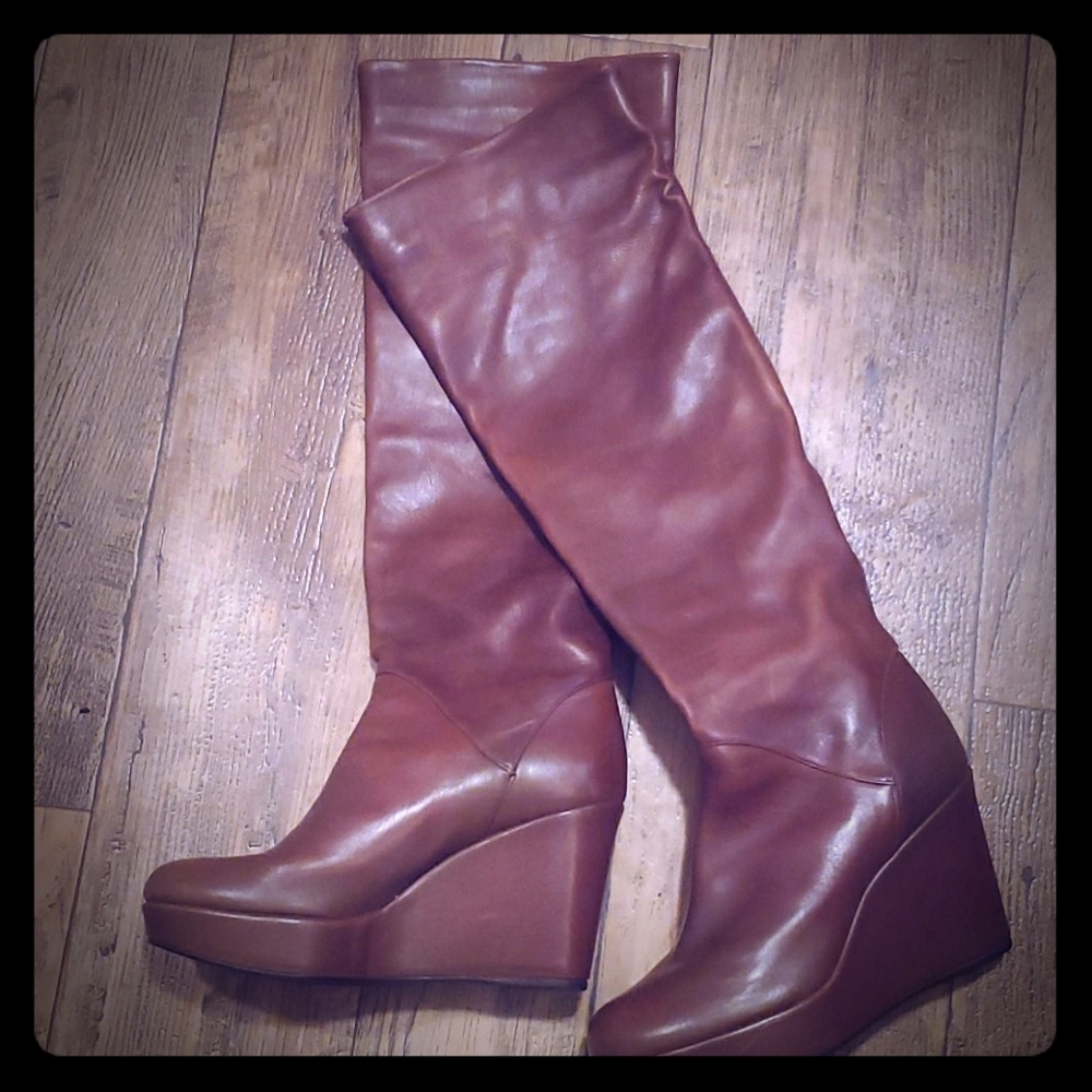 Stuart Weitzman Nappa leather knee high boots